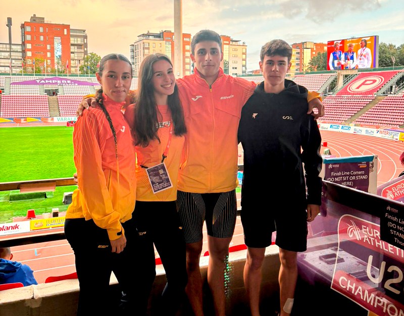 BATeko lau atleta Europako 20 urtez azpiko Txapelketan