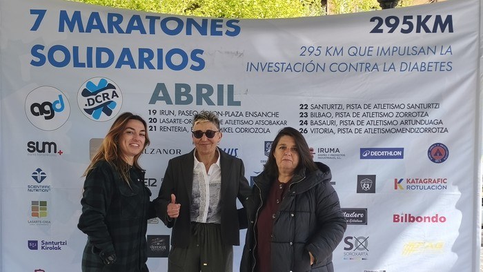 Diabetesa ikertzen laguntzeko zazpi maratoi solidario korrituko ditu Ana Isabel Pinedo irundarrak zazpi egunetan