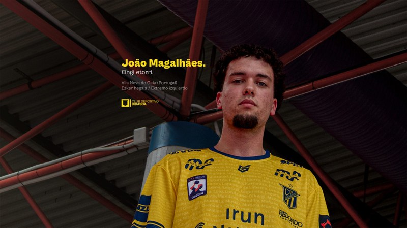 João Magalhãesek Bidasoaren elastikoa jantziko du heldu den denboraldi hasieran