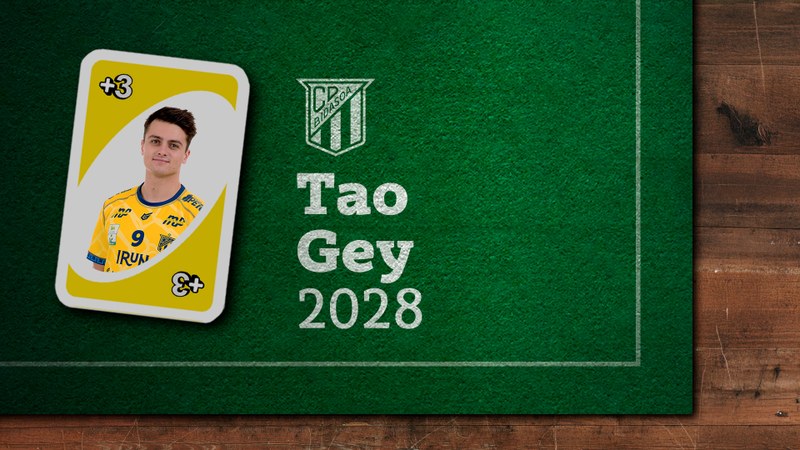 Tao Gey-Emparanek 2028ra arte luzatu du Irudek Bidasoa Irunekin duen kontratua Tao Gey-Emparanek 2028ra arte luzatu du Irudek Bidasoa Irunekin duen kontratua